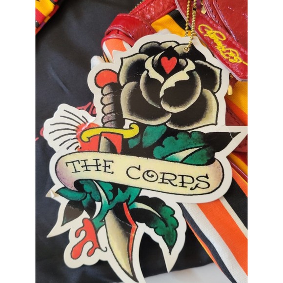 Ed Hardy Y2K Sally Embroidered Tote Bag w/ Wallet & Dust Cover Rare NEW Vintage - Picture 10 of 16